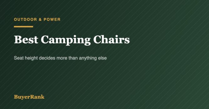 Best Camping Chairs in 2026: 6 Picks, Starting With Seat Height