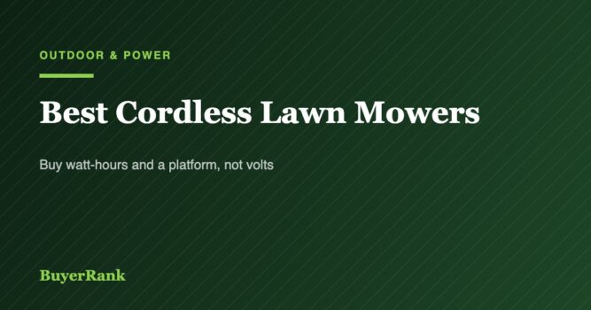 Best Cordless Lawn Mowers in 2026: Why Volts Are the Wrong Spec