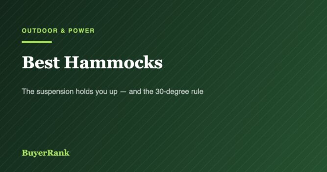 Best Hammocks in 2026: The 30-Degree Rule Changes Everything