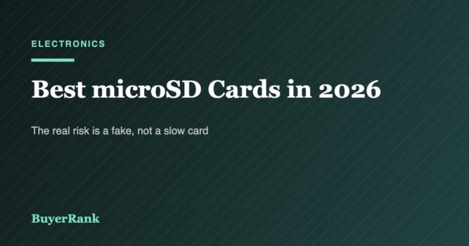 Best microSD Cards in 2026: Fakes, V-Ratings, and Why Dash Cams Need a Different Card