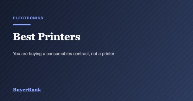 Best Printers in 2026: Cost Per Page Decides Everything
