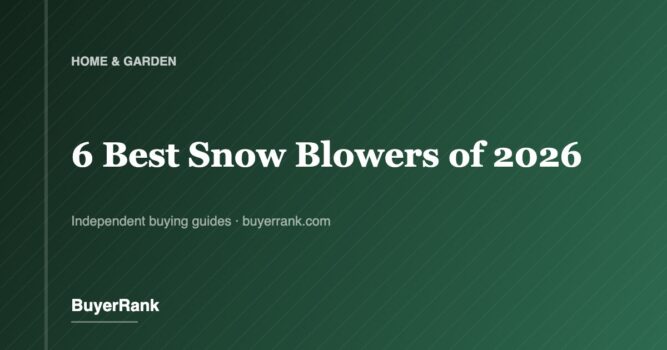 The 6 Best Snow Blowers of 2026