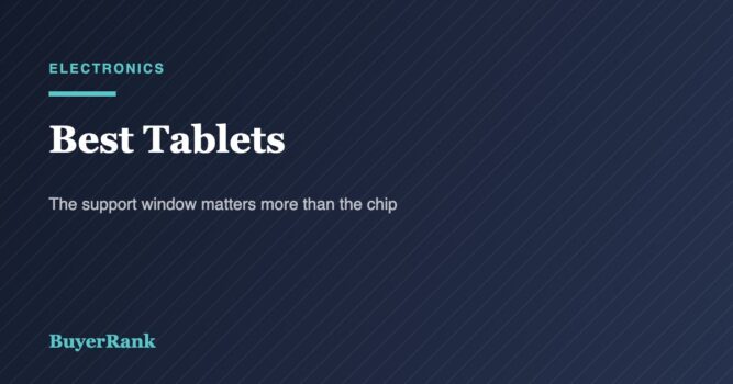 Best Tablets in 2026: 6 Picks, Ranked by How Long They Last