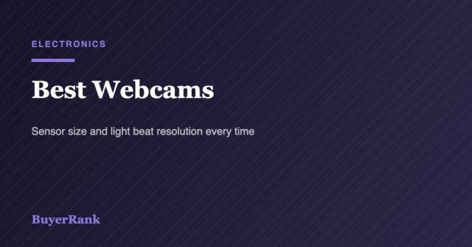 Best Webcams in 2026: 6 Picks Where Sensor Size Beats 4K