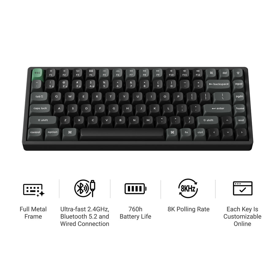 Keychron K2 Ultra 8K wireless 75 percent mechanical keyboard