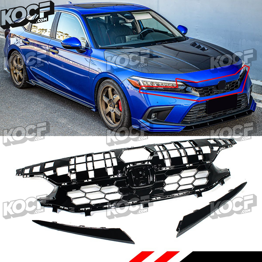 Sport front grille for 11th gen Honda Civic sedan