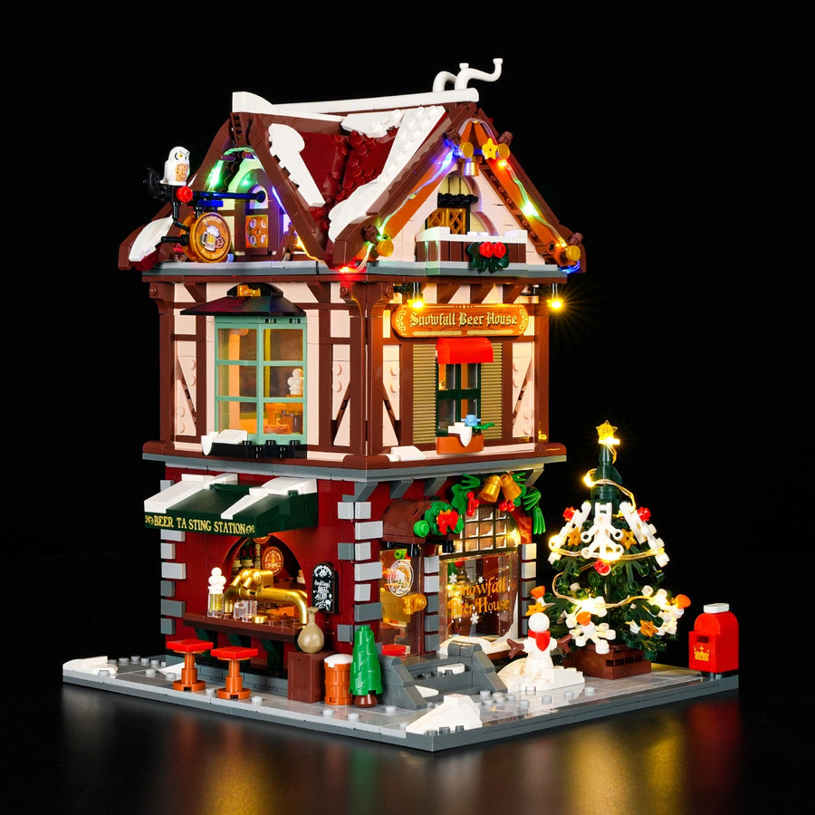 Lumibricks Christmas Pub festive LED brick set