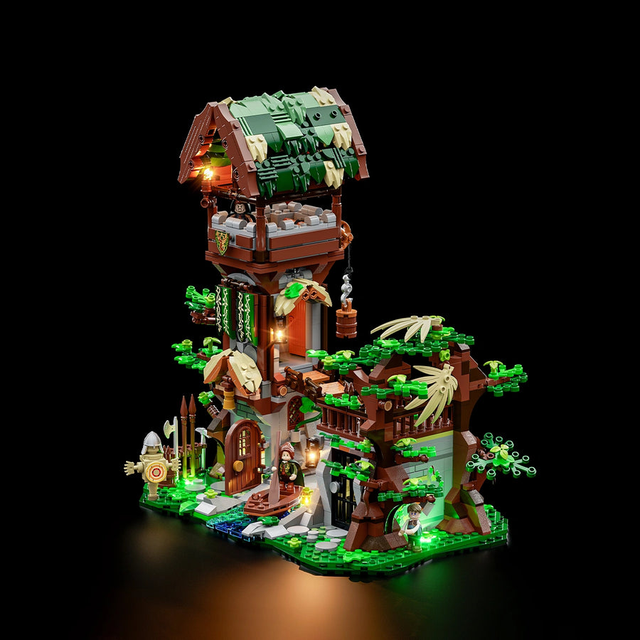 Lumibricks Forest Outpost medieval LED brick set