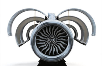 TR900 turbofan engine desktop model, full version