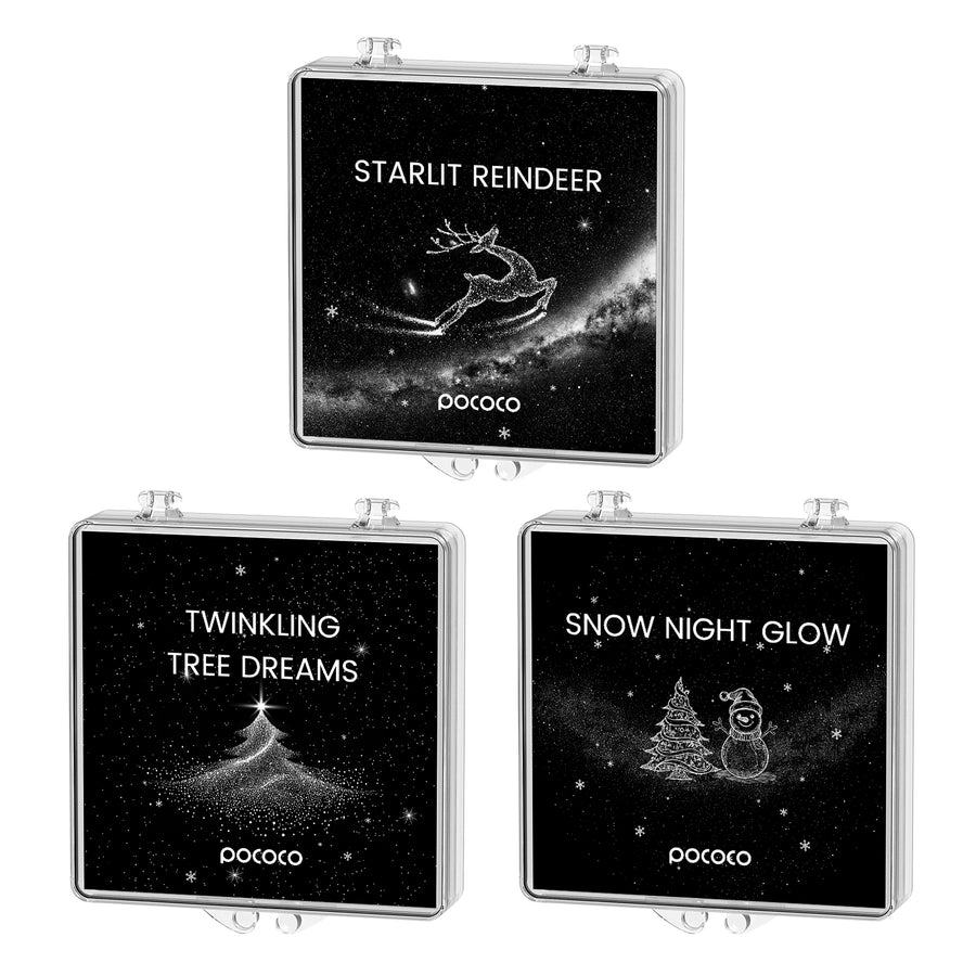 Starlit Christmas galaxy projector disc set