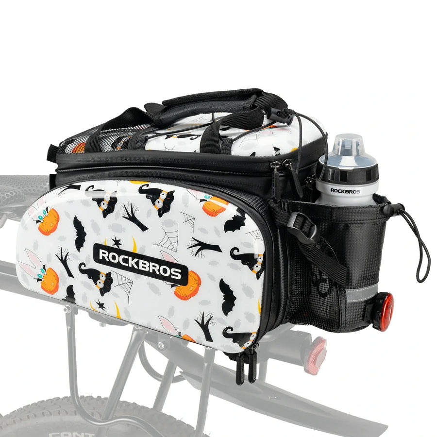 ROCKBROS expandable bike pannier bag with rain cover
